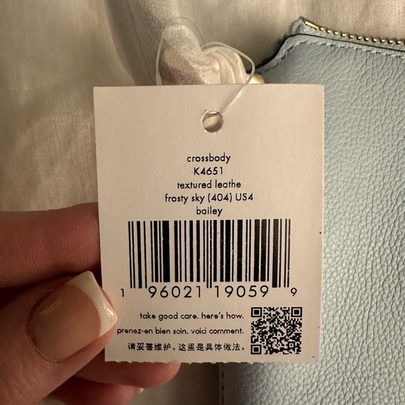 Kate Spade Bailey Crossbody Purse (Frosty Sky) - Picture 3 of 5